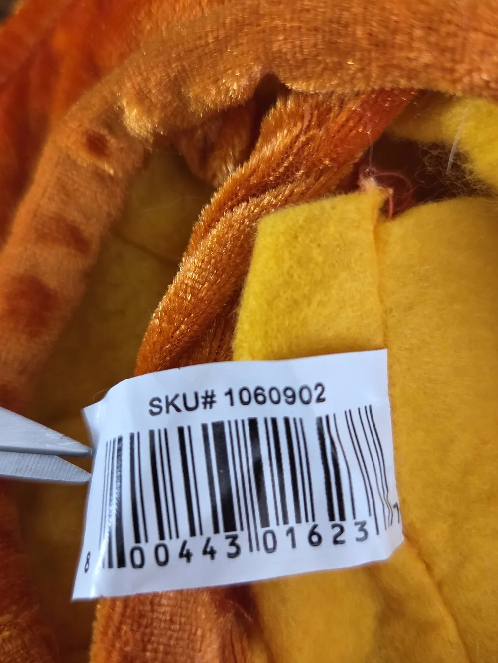 Orange Pumpkin Jester Hat Dog Costume With Bells